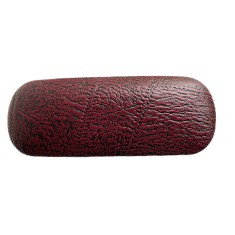 Etui ochelari piele ecologica, 16 x 6 x 4 cm, Rosu bordo