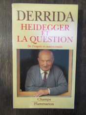 Heidegger et la question-Jacques Derrida foto