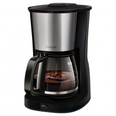 Cafetiera Sencor, 1000 W, 1.25 l, 10-12 cesti, recipient sticla, filtru detasabil