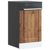 vidaXL Panou pentru mașină de spălat vase &bdquo;Lucca&rdquo; Lemn vechi, lemn