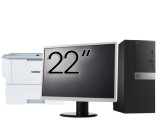 Pachet Calculator Second Hand DELL Optiplex 3040 Tower, Intel Core i3-6100 3.70GHz, 4GB DDR3, 500GB HDD + Monitor 22&amp;quot; + Imprimanta Brother HL-L63