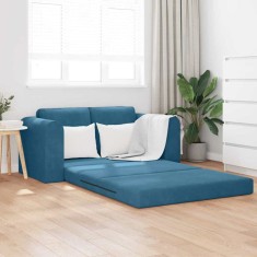 vidaXL Pat canapea albastru 148 x 71 x 83 cm Catifea