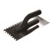 Gletiera inox, Painter, zimti, 10x10 mm, 13x27 cm, maner plastic, negru GartenVIP DiyLine