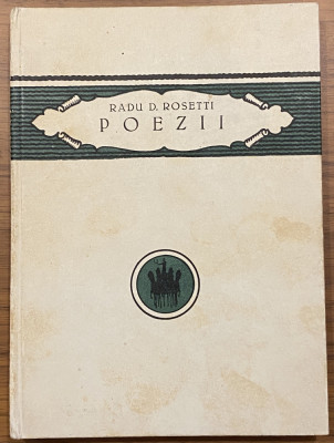 Radu Rosetti - Poezii - dedicatie autograf 1926 foto