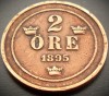 Moneda istorica 2 ORE - SUEDIA, anul 1899 * cod 1995, Europa, Fier
