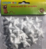 Figurina steluta pentru activitati crafts,polistiren,3cm,16 bucati set