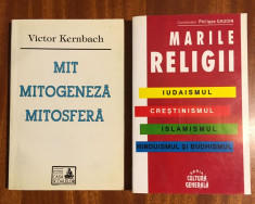 Marile religii (Philip Gaudin) + Mit. Mitogeneza. Mitosfera (Victor Kernbach) foto