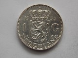1 GULDEN 1955 OLANDA-argint