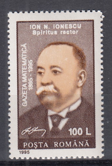 ROMANIA 1995 LP 1392 GAZETA MATEMATICA MNH