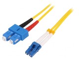 Patch Cord Fibră OS2 LC/UPC SC/UPC 5m Galben, Logilink