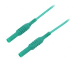 Cablu măsurare 1kVDC 10A 1,5m verde silicon