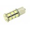 Led auto BA15S 27 SMD cu pini simetrici la 180 grade, 12V Rosu