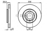 Disc frana SKODA FABIA I (6Y2) (1999 - 2008) BOSCH 0 986 478 853