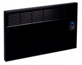 Convector de perete sau pardoseala iVigo EPK 1000 W Black Glass, control electronic, Termostat de siguranta, termostat reglabil, IP 24, pentru 12 mp,