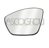 Geam oglinda exterioara OPEL MOKKA, 12.2020-; PEUGEOT 508, 09.2018-06.2023, partea stanga, View Max, cu incalzire; sticla convexa; sticla crom; pentr