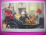 HOPCT 6350 IN SUEDIA LA NUNTA PRINTESEI INGRID -1935-REGINA ASTRID-FAMILIA REGALA BELGIA-CROMO LITHO-CIOCOLATA COTE D&#039;OR