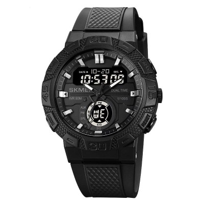 Ceas barbatesc Skmei Analog Digital Quartz Casual Cronometru Alarma Negru foto