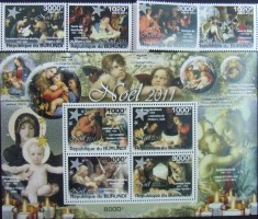 REP.BURUNDI - PICTURI CRACIUN 2011-1 M/SH.+ Serie 4 V.-MNH** - RBU 05A2