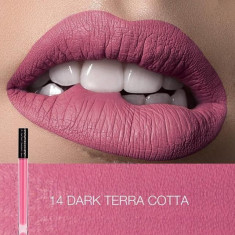 Ruj de buze lichid mat Focallure Matte Lipstick 14 Dark Terra Cotta foto