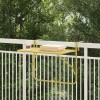 VidaXL Masă Suspendată pentru Balcon Auriu 60 x 39 x 65 cm Oțel 42008076