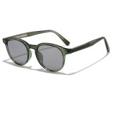 Ochelari de soare rotunzi, unisex Asteroid GSM 99046, verde