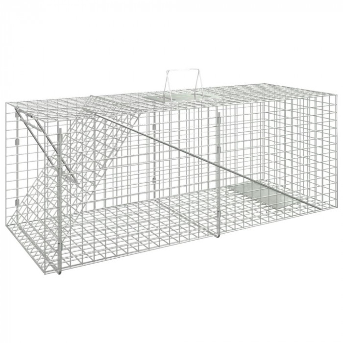 Capcana pentru animale 64,5x25x26,5 cm, fier galvanizat GartenMobel Dekor