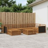vidaXL Set de canapele de exterior 7 pcs natural 3383582
