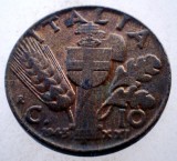 1.735 ITALIA WWII VITTORIO EMANUELE III 10 CENTESIMI 1943 R XF/AUNC, Europa, Bronz-Aluminiu