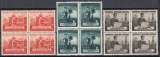 ROMANIA 1953 LP 337 AL III- lea CONGRES AL SINDICATELOR SERIA IN BLOC DE 4 TIMBRE STARE MNH, Nestampilat