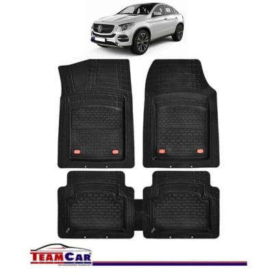 Covorase Auto TeamCar&amp;reg; Tip Tavita Compatibile Mercedes-Benz GLE W167 (2019&amp;ndash;prezent) Negru, Material Rezistent foto