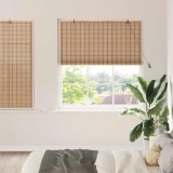 vidaXL Jaluzele și Rulouri pentru Fereastră Maro deschis 140 x 160 cm