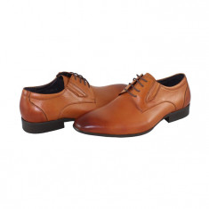 Pantofi eleganti barbati piele naturala - Saccio maro - Marimea 39