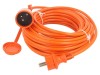 Cablu prelungitor KEL 15m, 3x1,5mm2, rezistent IP44, pentru interior/exterior, mufa CEE 7/7, priza CEE 7/5