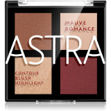 Astra Make-up Romance Palette Patela pentru conturul fetei faciale culoare 03 Mauve Romance 8 g