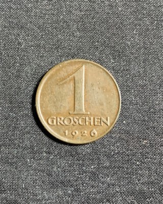 Moneda 1 groschen 1926 Austria foto