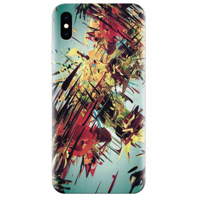 Husa silicon pentru Apple Iphone XS Max, Complex Abstract Colorful 3D Drawing foto