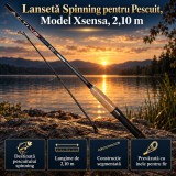 Lansetă Spinning Xsensa 2,10 m Pescuit