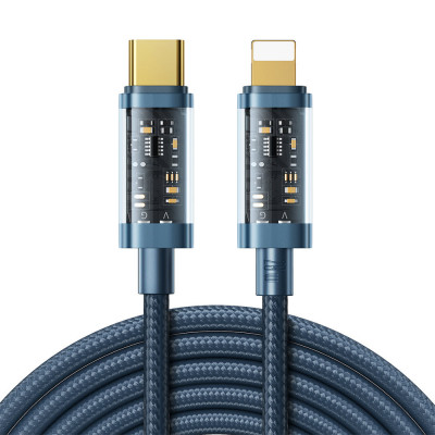 Cablu Joyroom USB Tip C - Lightning PD 20W 2m Albastru (S-CL020A20-albastru) S-CL020A20-BLUE foto