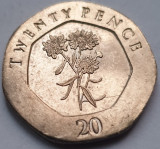 Moneda 20 pence 2014 Gibraltar, Candy tuft flower, Europa