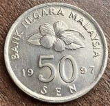 C50 - Moneda foarte veche - Malaezia - 50 sen - 1997