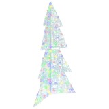 VidaXL Brad de Crăciun cu 160 LED Multicolour 150 cm Acril 42019209
