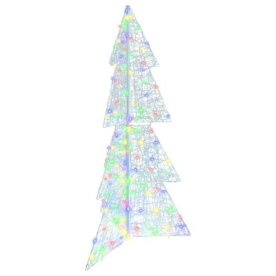 vidaXL Brad de Crăciun cu 160 LED Multicolour 150 cm Acril 42019209 foto