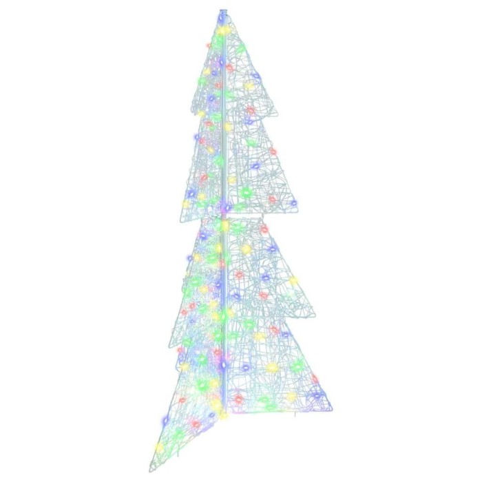 vidaXL Brad de Crăciun cu 160 LED Multicolour 150 cm Acril 42019209