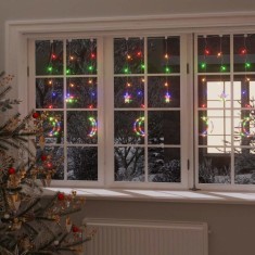 vidaXL Lumini lună și stele, 138 LED-uri, multicolor, cu telecomandă 328797