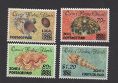 COCOS ISLANDS 1991 FAUNA MARINA SCOICI COTA MICHEL 90 EURO foto