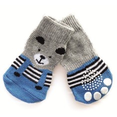 Sosete antialunecare Blue Bear 4 buc &ndash; L