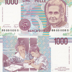 Italia 1000 Lire 1990 P-114c UNC