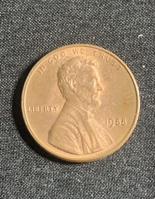 Moneda One cent 1988 USA foto