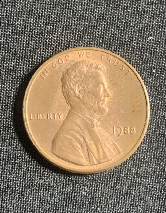 Moneda One cent 1988 USA