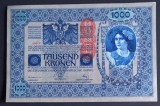Austro-Ungaria, 1.000 Kronen 1902 (ND 1919), Pick 59.